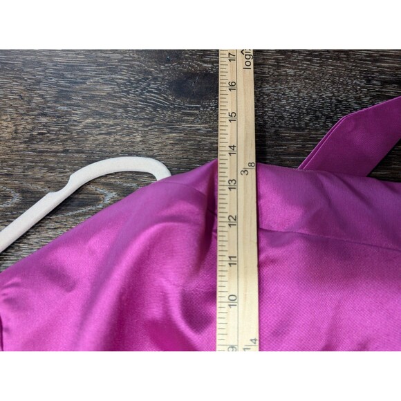 Ellie Wilde Dress Womens 12 Purple Floral Halter Prom - Picture 8 of 9